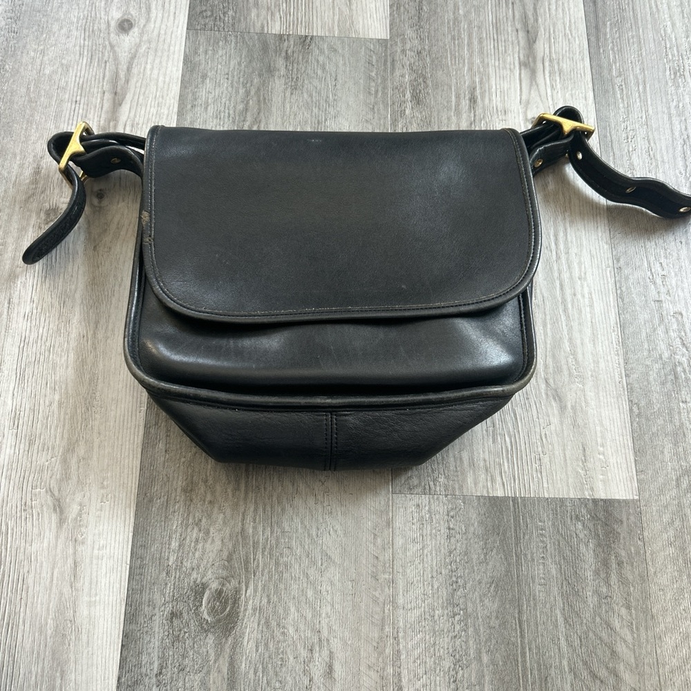 Coach Black Leather Crossbody Bag
